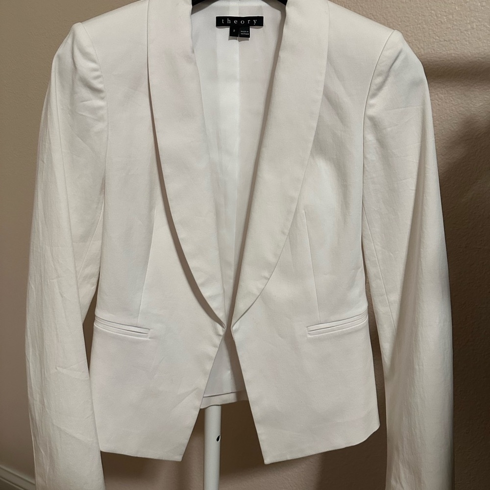 Theory Women's White Blazer
